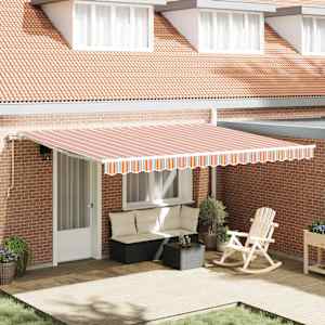 Stahovací markýza Vícebarevný 450 × 300 cm Látka a hliník - obrázek 1
