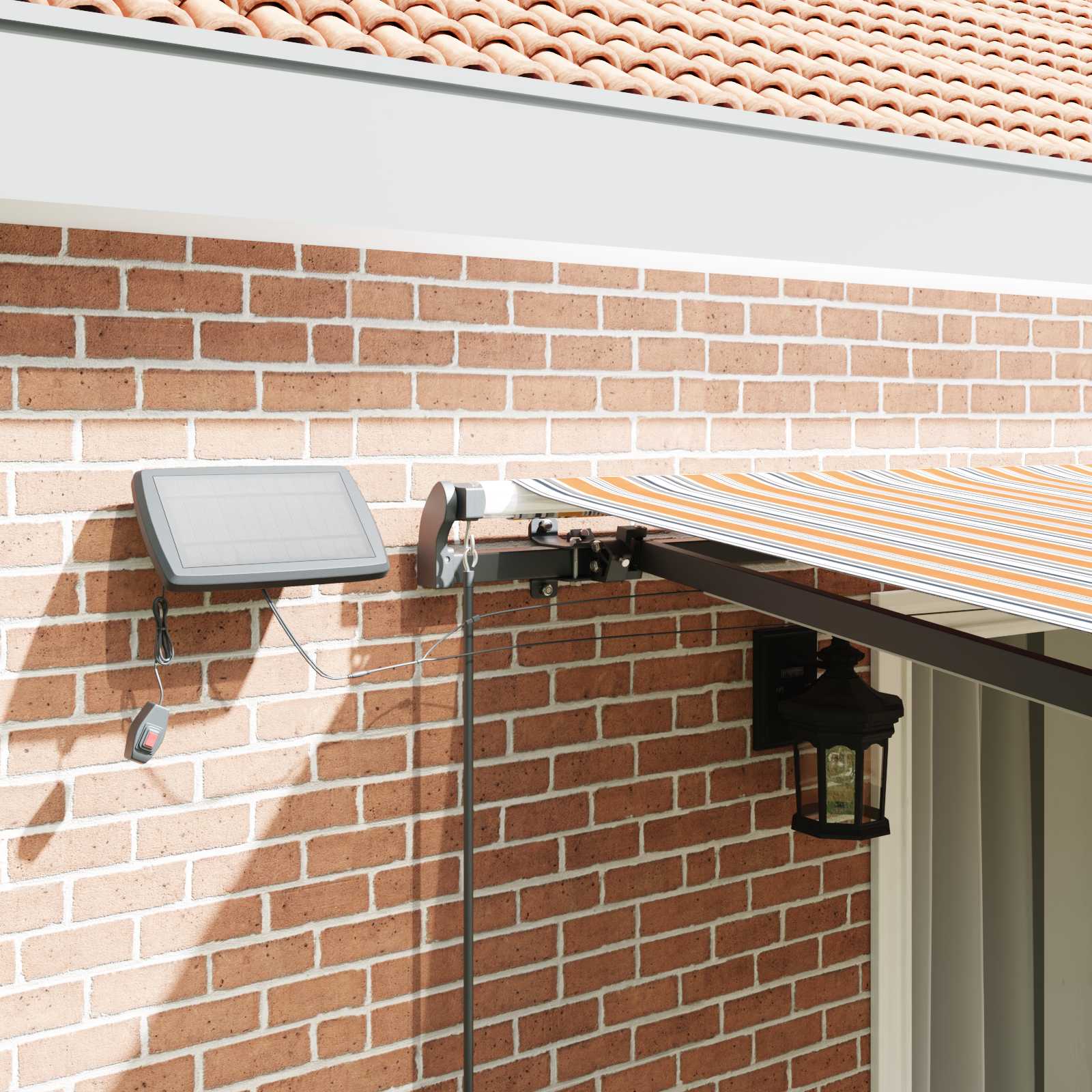 Käigukohandatav varikatus Mitmevärviline 450 ×300 cm kangas 4 Kõik vajalik sinu aeda ja koju! Käigukohandatav varikatus Mitmevärviline 450 ×300 cm kangas - Image 4