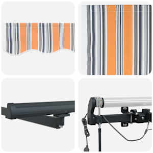 Stahovací markýza Vícebarevný 450 × 300 cm Polyester - obrázek 10
