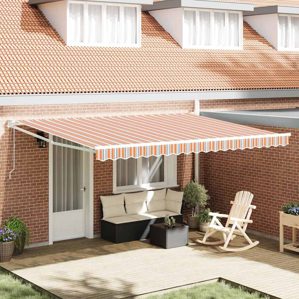 vidaXL Cortina Retractabilă Multicolour 450 × 300 cm