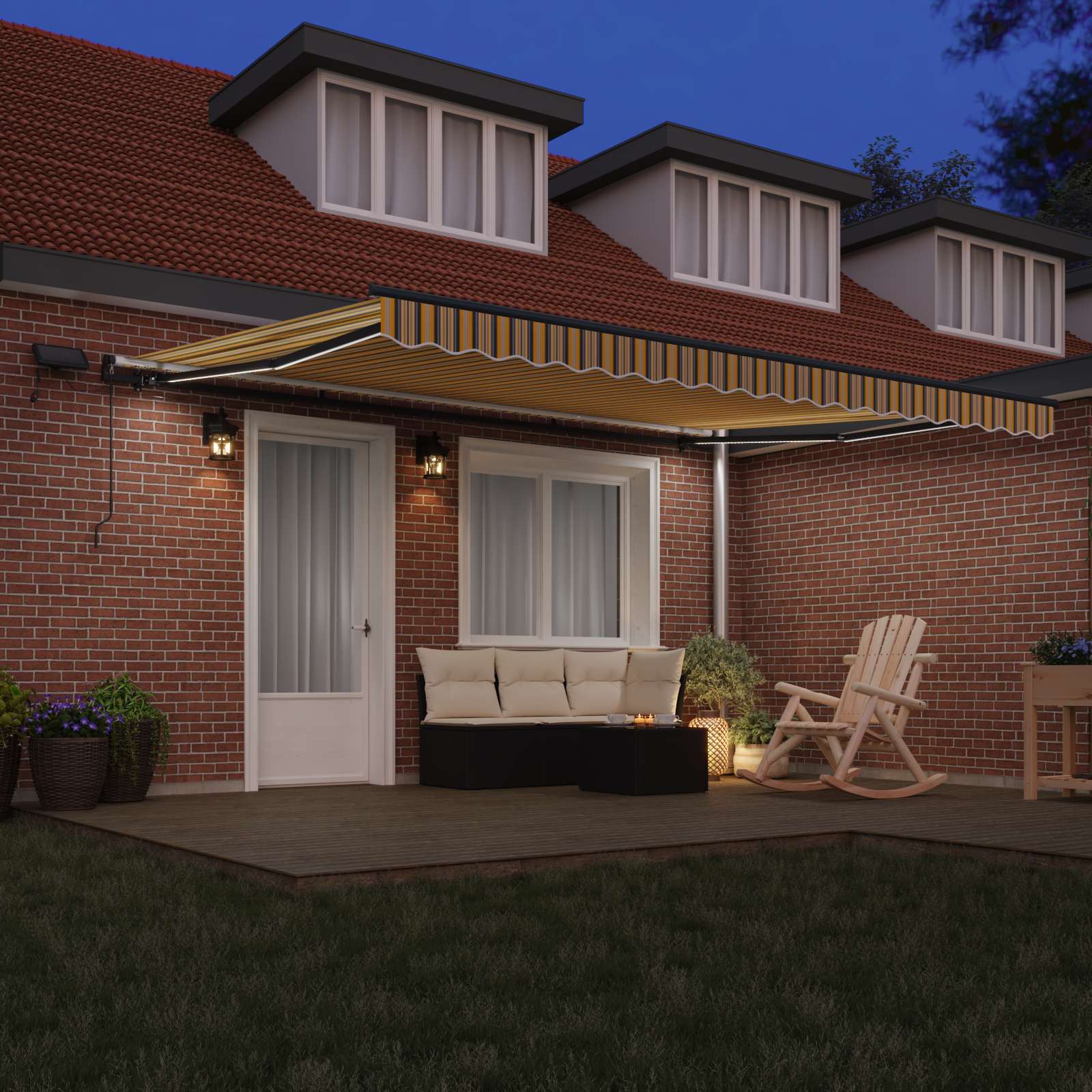 Käigukohandatav varikatus Mitmevärviline 450 ×300 cm kangas 26 Kõik vajalik sinu aeda ja koju! Käigukohandatav varikatus Mitmevärviline 450 ×300 cm kangas - Image 3