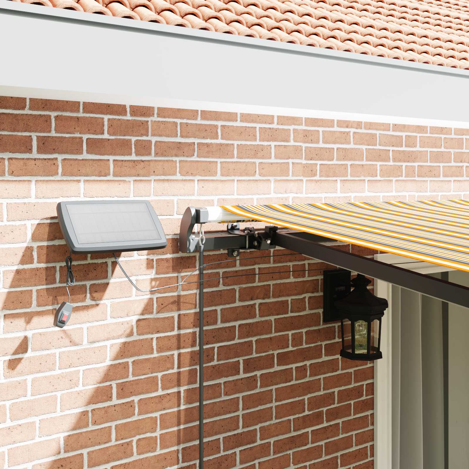 Käigukohandatav varikatus Mitmevärviline 450 ×300 cm kangas 27 Kõik vajalik sinu aeda ja koju! Käigukohandatav varikatus Mitmevärviline 450 ×300 cm kangas - Image 4