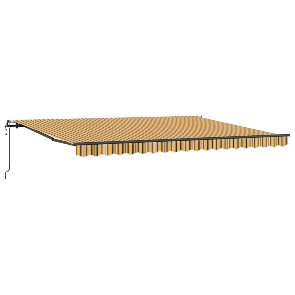 Automaattinen sisäänvedettävä markiisi moniväriraidassa 450×300 cm