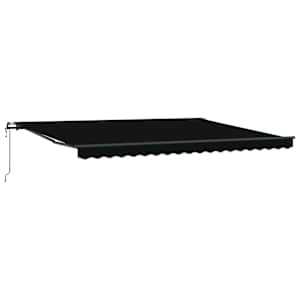 Budsorovatelné zastřešení Černá 450 × 300 cm Látka a hliník - obrázek 2