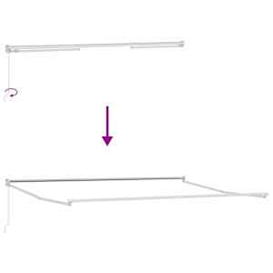 Budsorovatelné zastřešení Černá 450 × 300 cm Polyester a hliník - obrázek 9