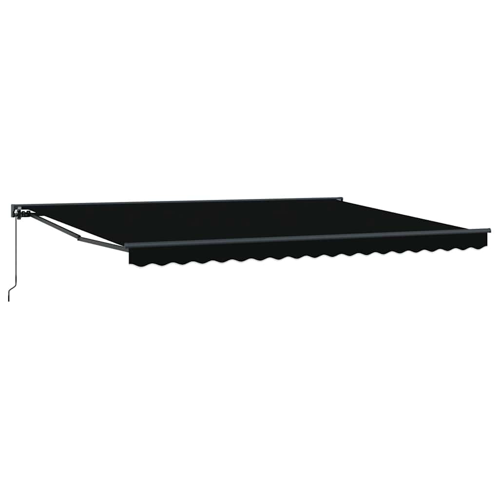 Manuaalinen kokoontaitettava aurinkovarjo – Musta, 450×300 cm