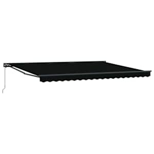 Budsorovatelné zastřešení Černá 450 × 300 cm Polyester a kov - obrázek 2