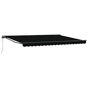 Budsorovatelné zastřešení Černá 450 × 300 cm Hliník a látka - obrázek 2