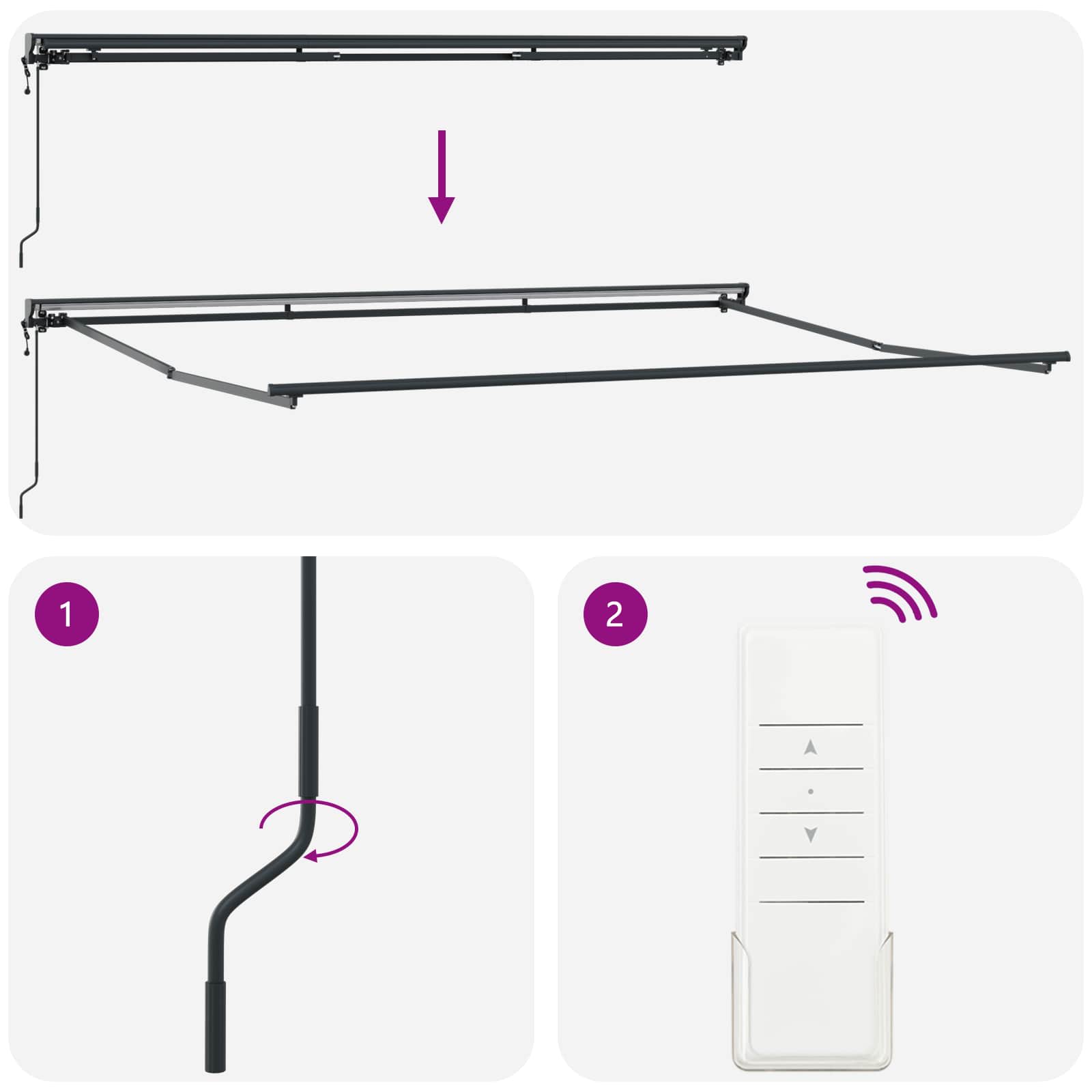 Kailastud raam Valge 450 × 300 cm Polüester PU-kattega 32 Kõik vajalik sinu aeda ja koju! Kailastud raam Valge 450 × 300 cm Polüester PU-kattega - Image 9