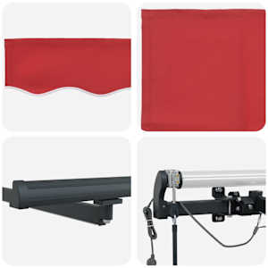 Plátno pro markýzu s Červená 450 × 300 cm Polyester - obrázek 10