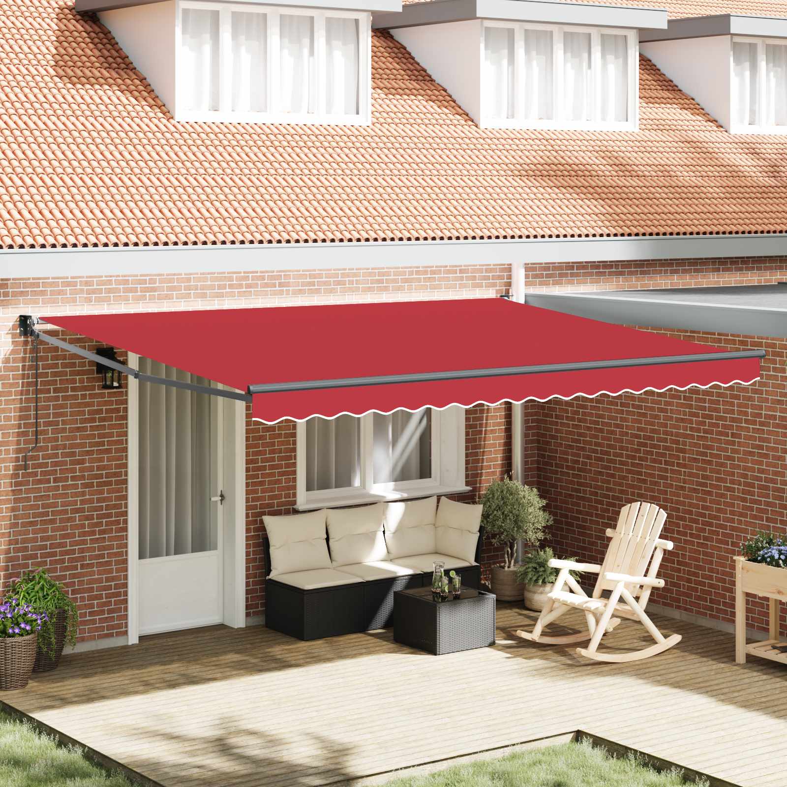 Markies Rood 450 x 300 x 165 cm Polyester en Metaal