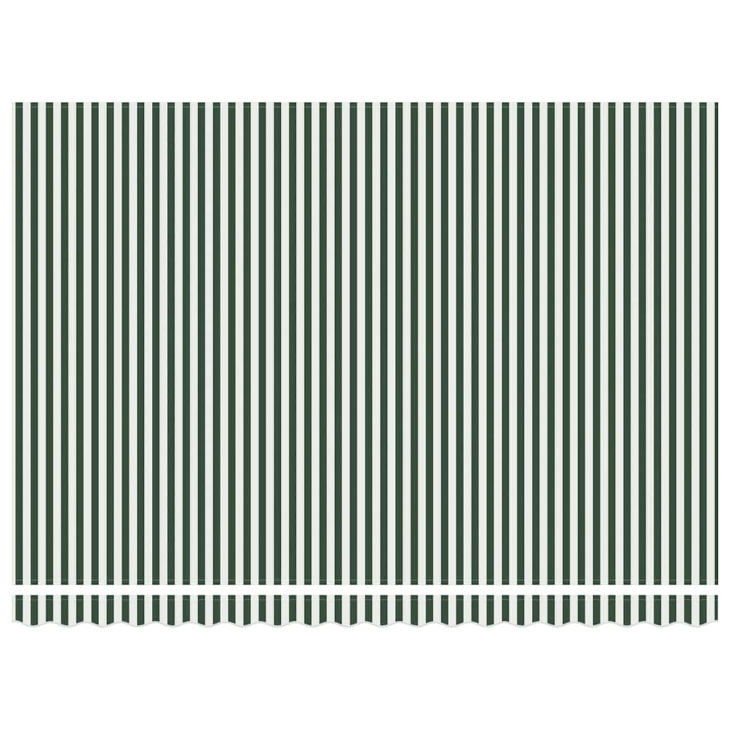 Inklapbaar Zonnescherm Groen en Wit 450 × 300 cm image 8