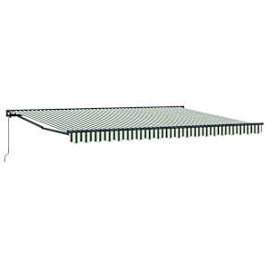 Rám markýzy Zelená a bílá 450 × 300 cm - obrázek 2
