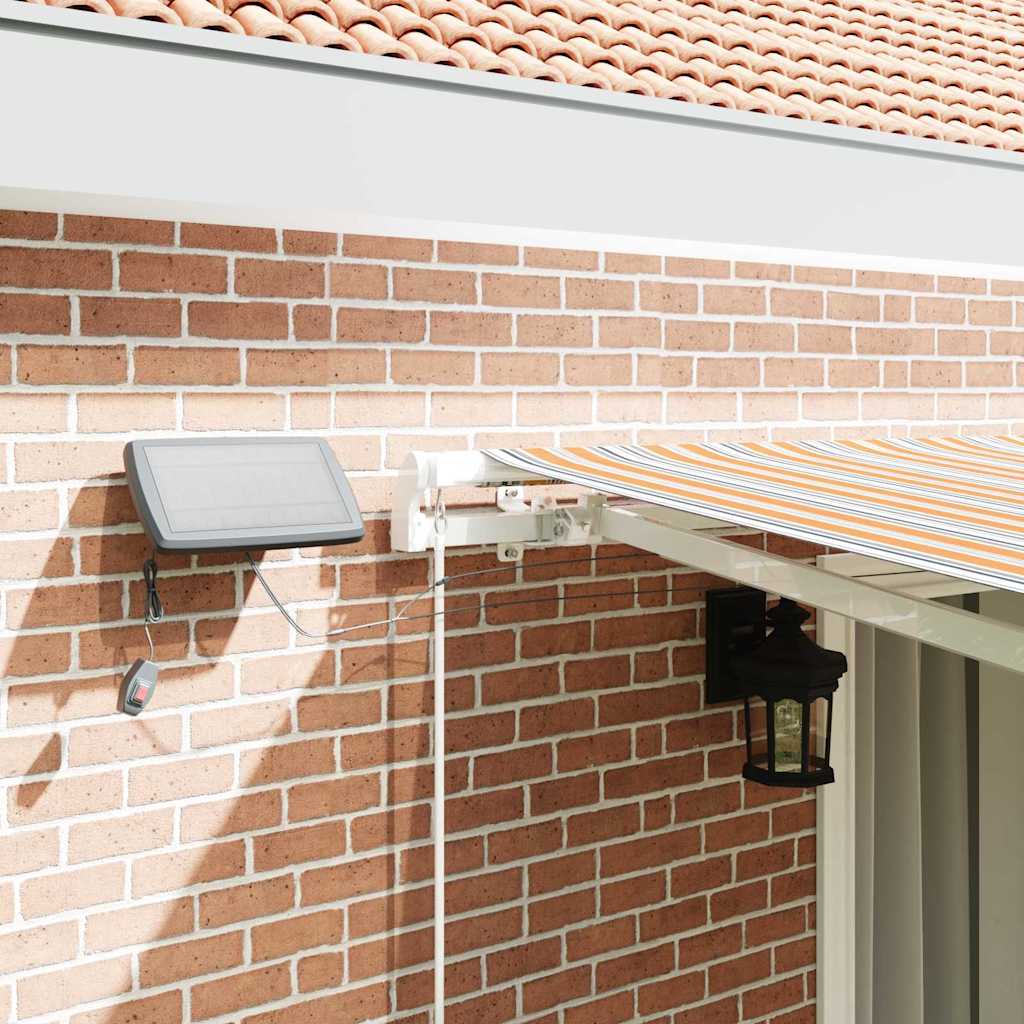 Inklapbaar Zonnescherm Multikleur 450 × 350 cm Stof en Staal image 4