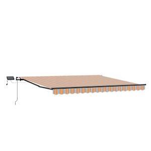 vidaXL Kokkuvolditav varikatus Mitmev&auml;rviline 450 &times; 350 cm
