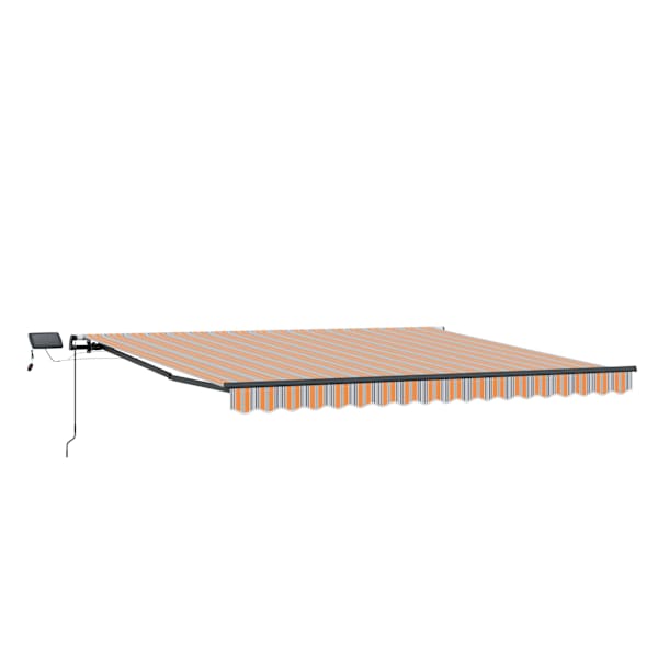 vidaXL Kokkuvolditav varikatus Mitmev&auml;rviline 450 &times; 350 cm