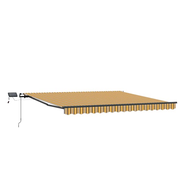 vidaXL Kokkuvolditav varikatus Mitmev&auml;rviline 450 &times; 350 cm