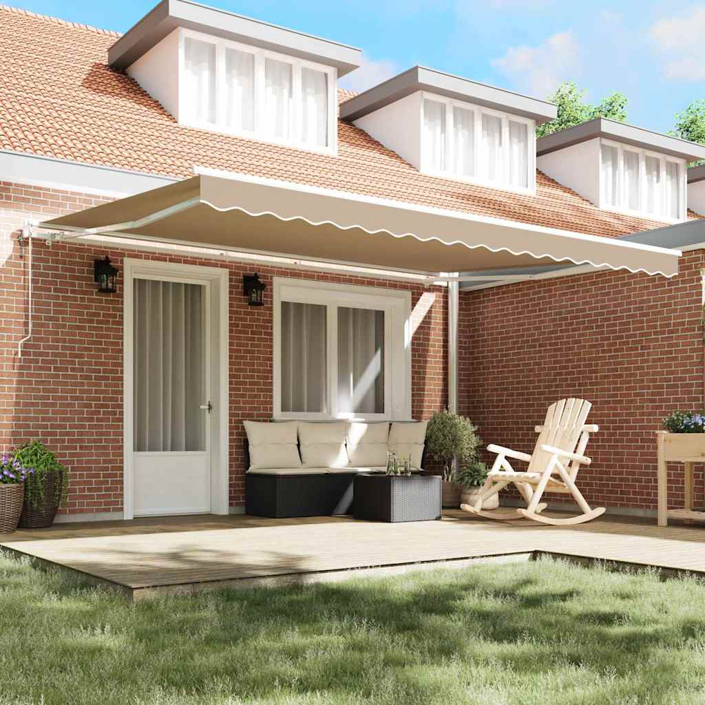 Elektrisch Uittrekbaar Zonnescherm Beige 450 × 350 cm image 3