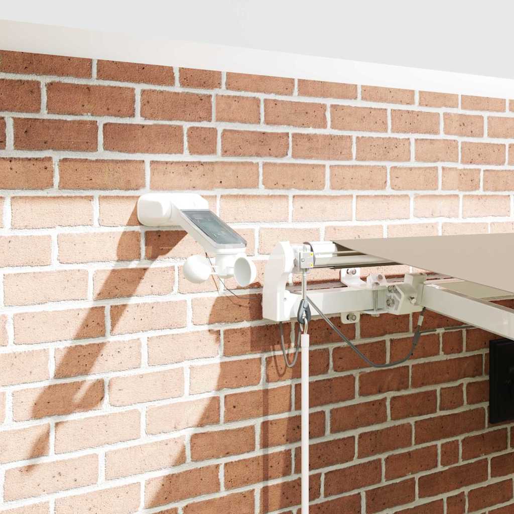 Inklapbaar Zonnescherm Beige 450 × 350 cm Polyester en Metaal image 4