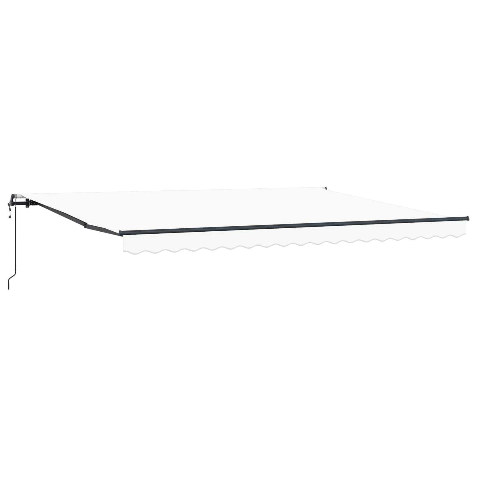 Budsorovatelné zastřešení Bílá 450 × 350 cm Látka a hliník3331143