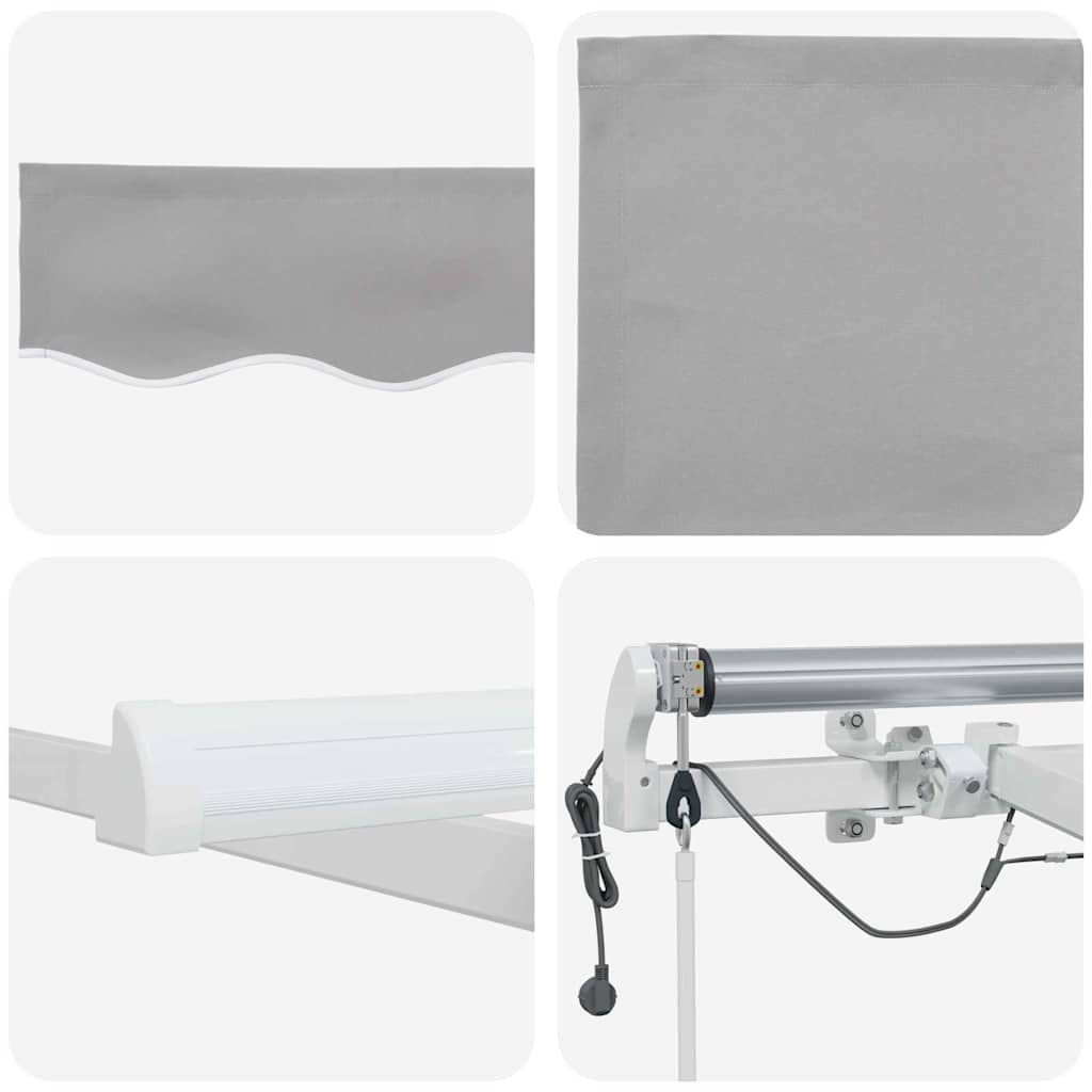 Inklapbaar Zonnescherm Lichtgrijs 450 × 350 cm image 10