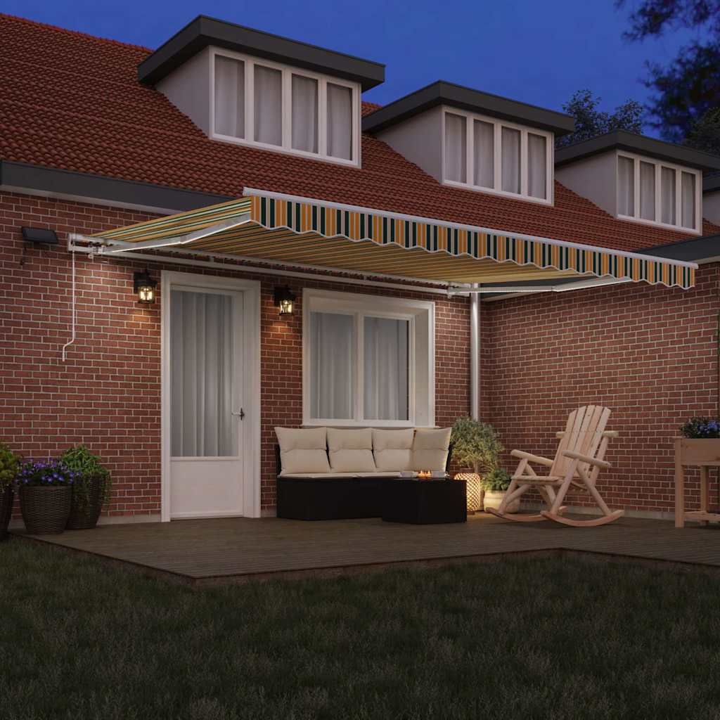 Inklapbaar Zonnescherm met 450 ×350 cm Stof image 3