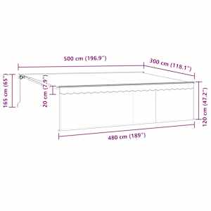 Budsorovatelné zastřešení Antracit 500 × 300 cm - obrázek 13