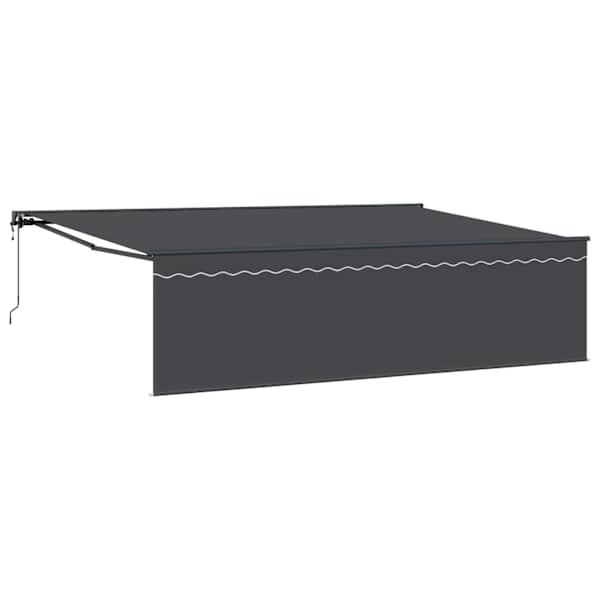 vidaXL Kokkuvolditav varikatus Antratsiit 500 &times; 300 cm