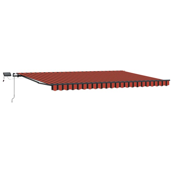 vidaXL Kokkuvolditav varikatus oranž ja pruun 500 &times; 300 cm