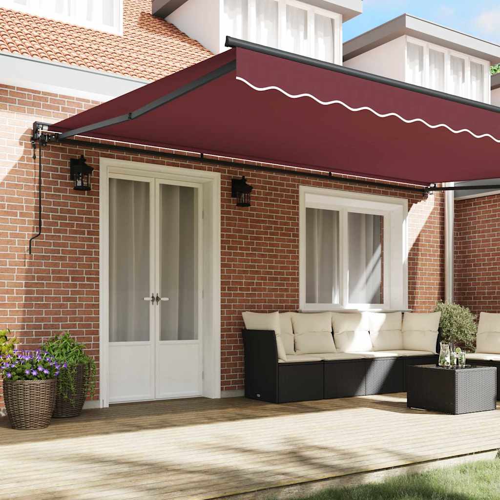 Zijde Frame Bordeauxrood 500 × 300 cm Polyester met PU-coating image 3