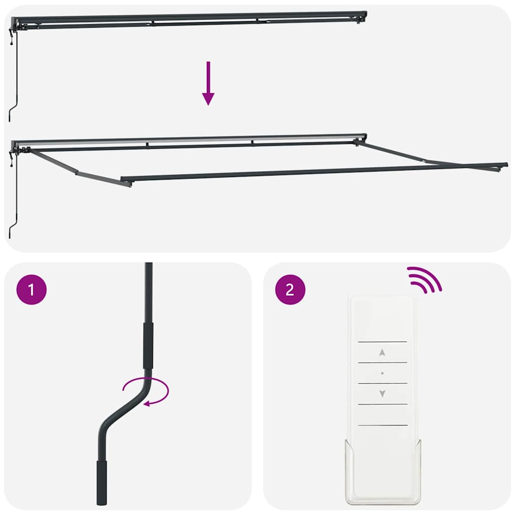 Zijde Frame Bordeauxrood 500 × 300 cm Polyester met PU-coating image 9