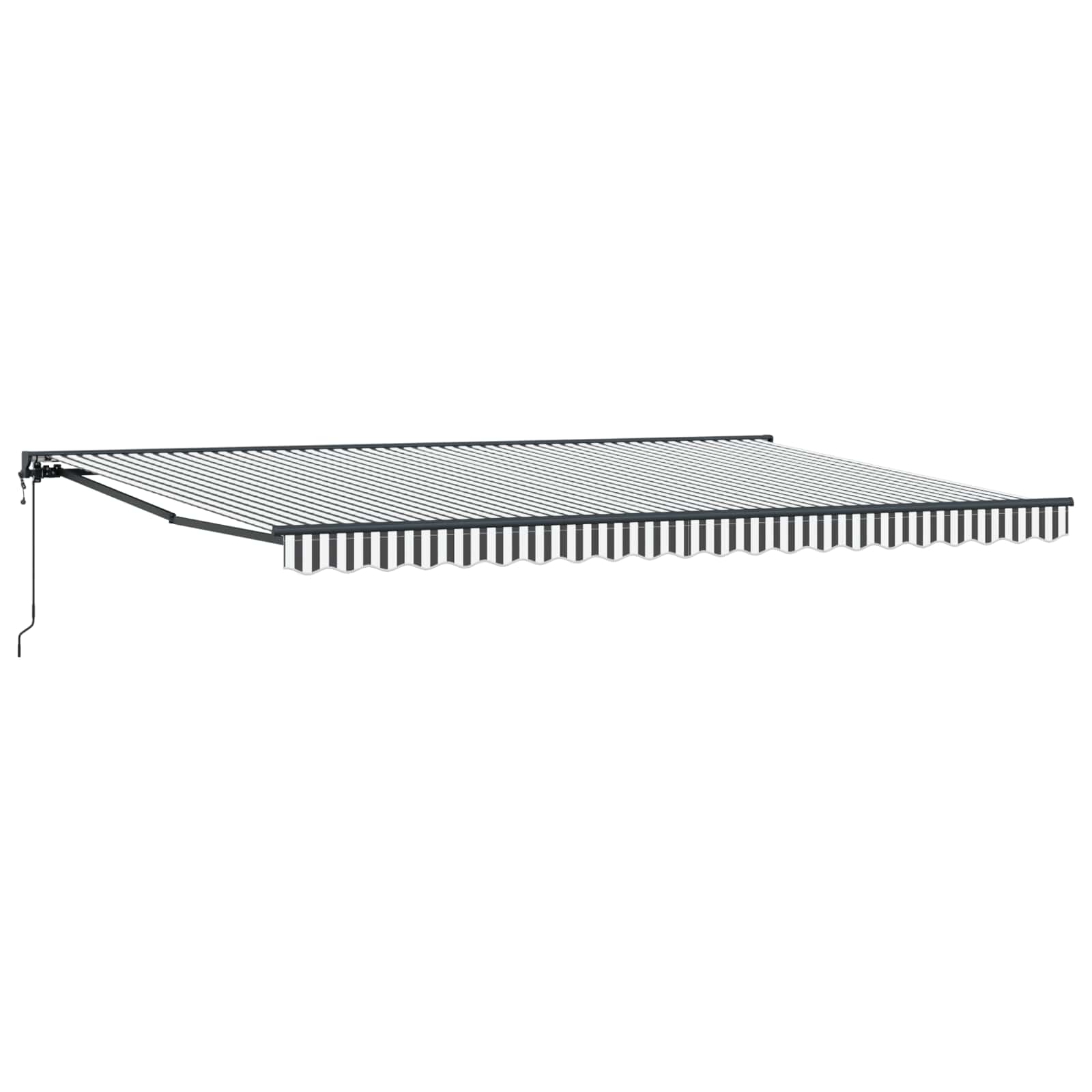 vidaXL Rám markízy Antracitová a biela 500 × 300 cm