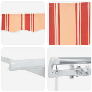 Senčnik Rumena in oranžna 500 x 300 x 165 cm - slika 8