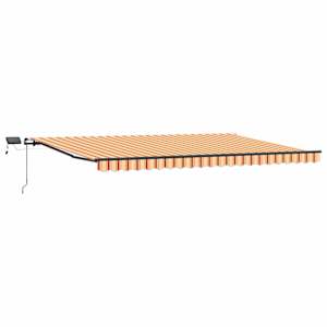vidaXL Kokkuvolditav varikatus Kollane ja oranž 500 &times; 300 cm