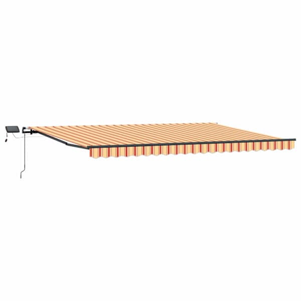 vidaXL Kokkuvolditav varikatus Kollane ja oranž 500 &times; 300 cm