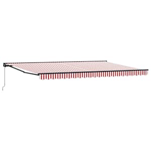 Rám markýzy Červená a Bílá 500 × 300 cm - obrázek 2