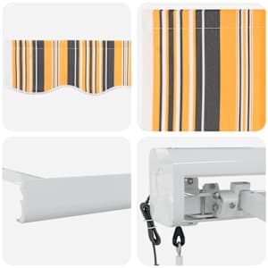 Markýza Vícebarevný 500 × 300 cm Polyester a hliník - obrázek 8