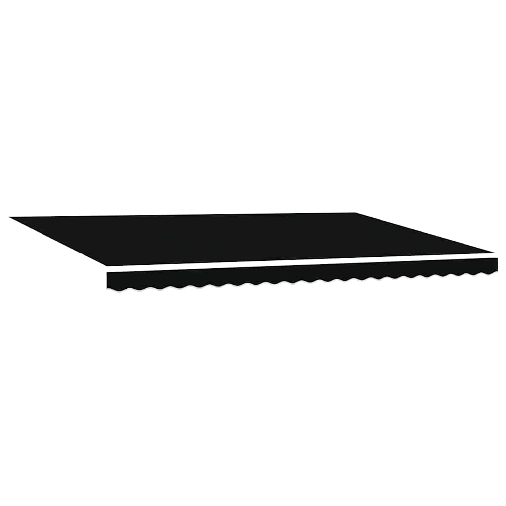 Manuaalinen Sisäänvedettävä Markiisi LED:llä Musta 500×300 cm, vidaXL Markiisin Korvaava Kankaat 5×3 m Runko Musta