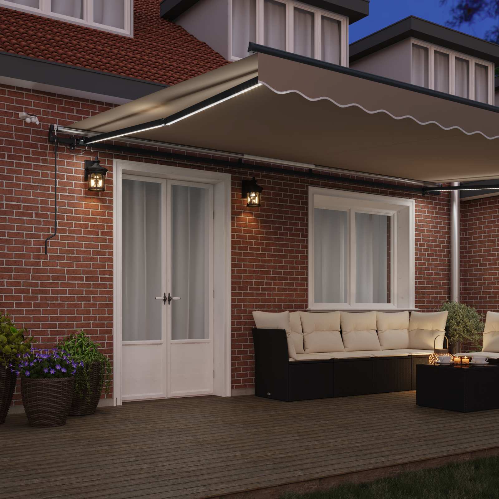 Luifeldoek met Beige 500 × 300 cm Polyester image 3