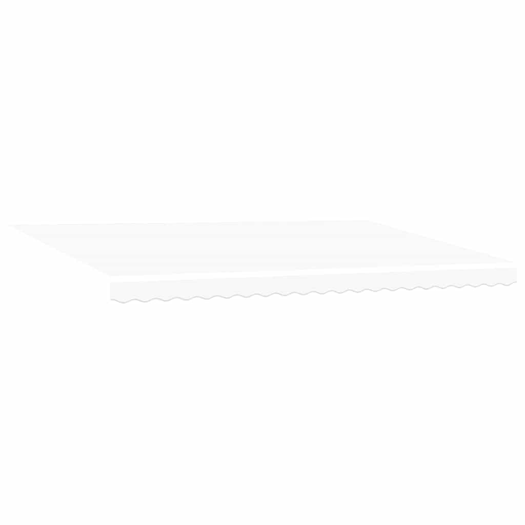 Manuaalinen sisäänvedettävä markiisi LED-valolla Valkoinen 500×300 cm