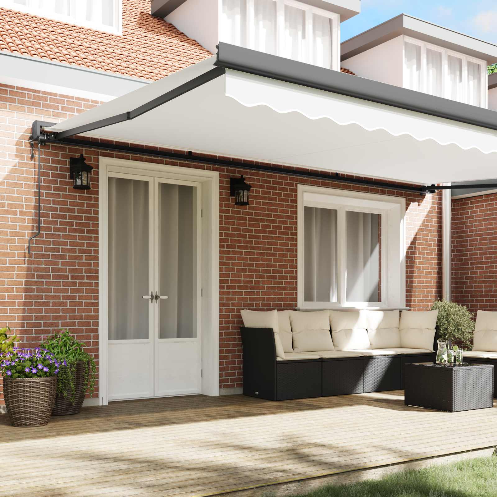 Markies Wit 500 x 300 x 165 cm Polyester en Aluminium image 3