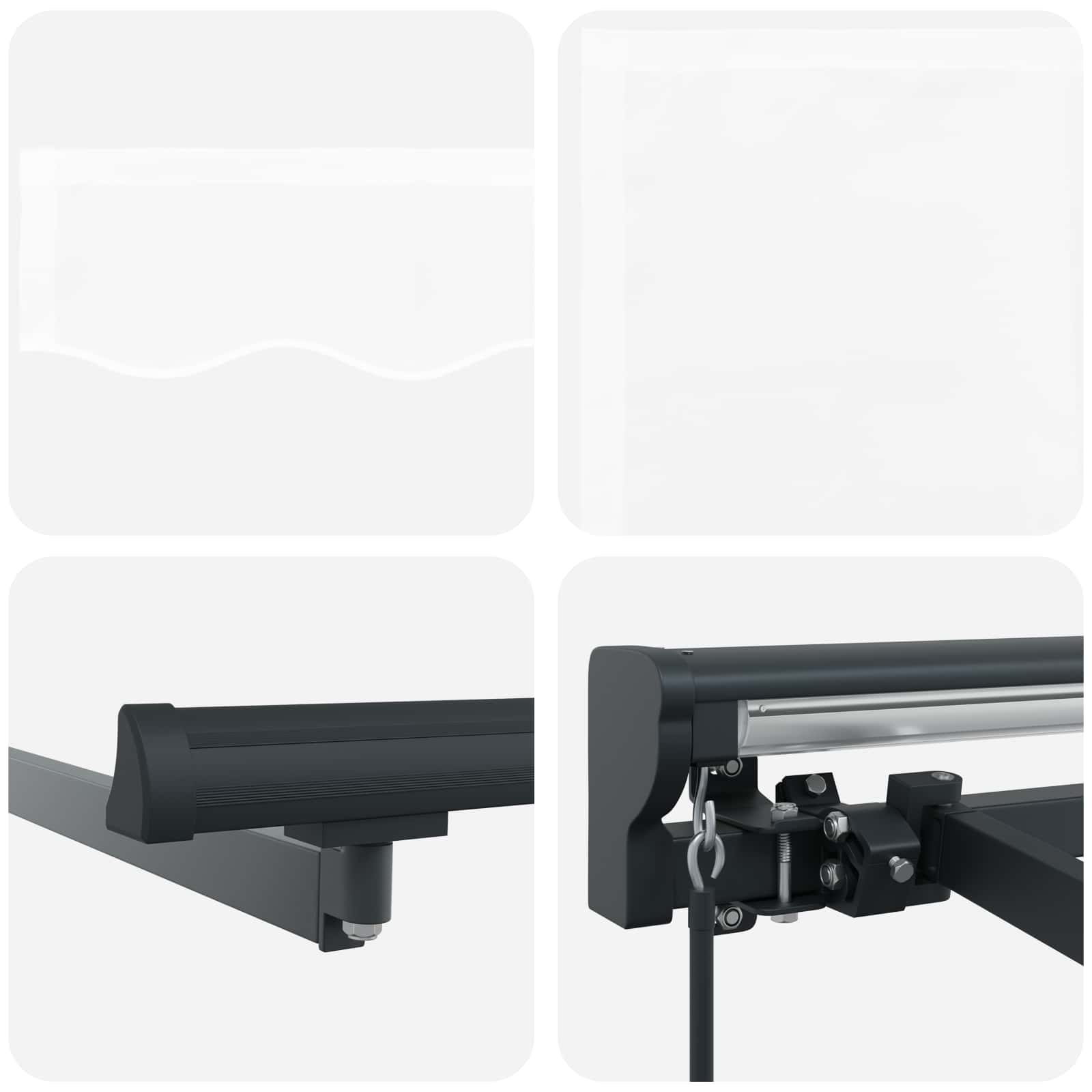 Zijde Frame Wit 500 × 300 cm Polyester met PU-coating image 8