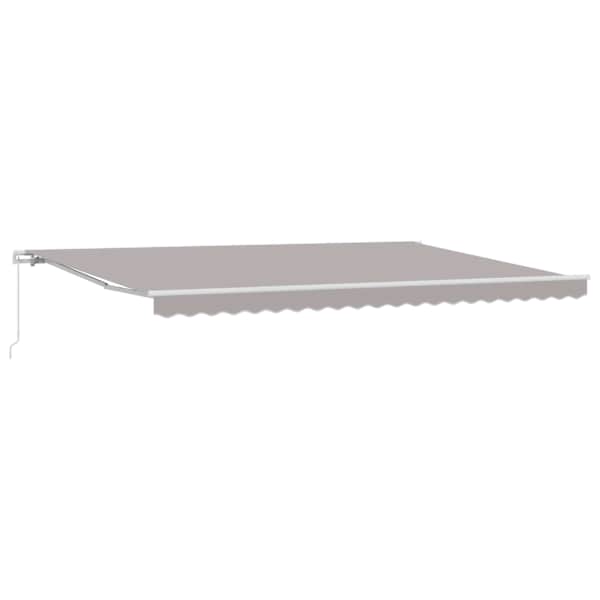 vidaXL Kokkuvolditav varikatus Helehall 500 x 300 x 165 cm
