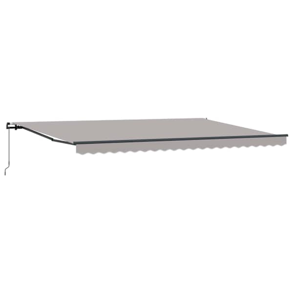 vidaXL Kokkuvolditav varikatus Helehall 500 &times; 300 cm