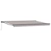 vidaXL Kailastud raam Helehall 500 &times; 300 cm Pol&uuml;ester PU-kattega