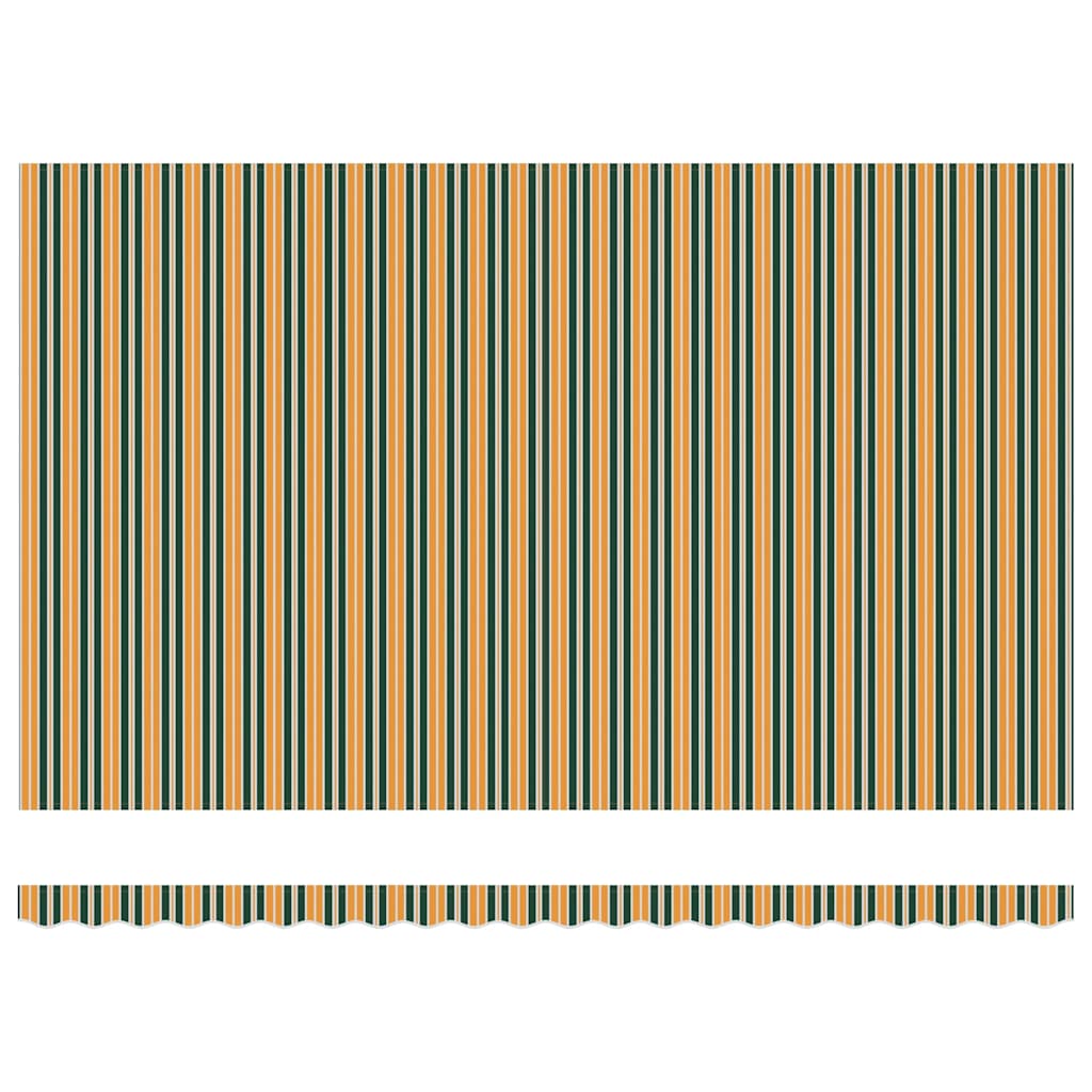 Inklapbaar Zonnescherm Groen en geel 500 × 350 cm Stof en Staal image 9