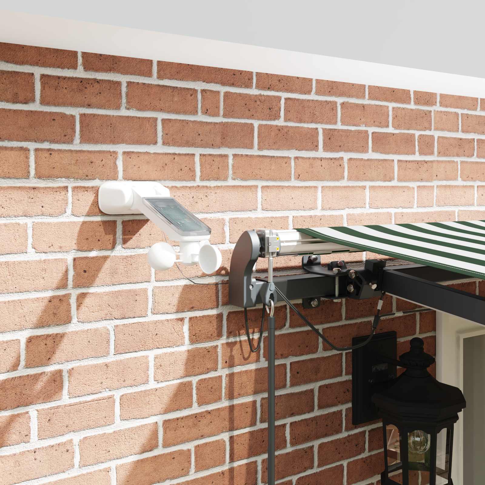 Luifeldoek met Groen en Wit 500 × 350 cm Polyester image 4