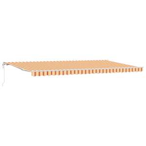 vidaXL Kokkuvolditav varikatus Kollane ja oranž 600 &times; 300 cm