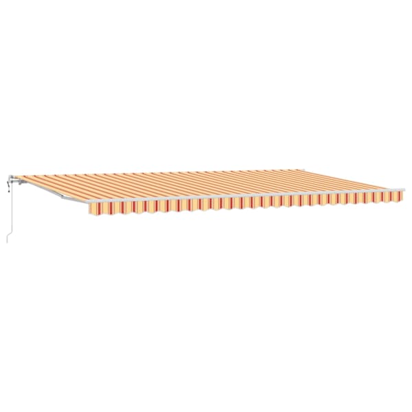 vidaXL Kokkuvolditav varikatus Kollane ja oranž 600 &times; 300 cm
