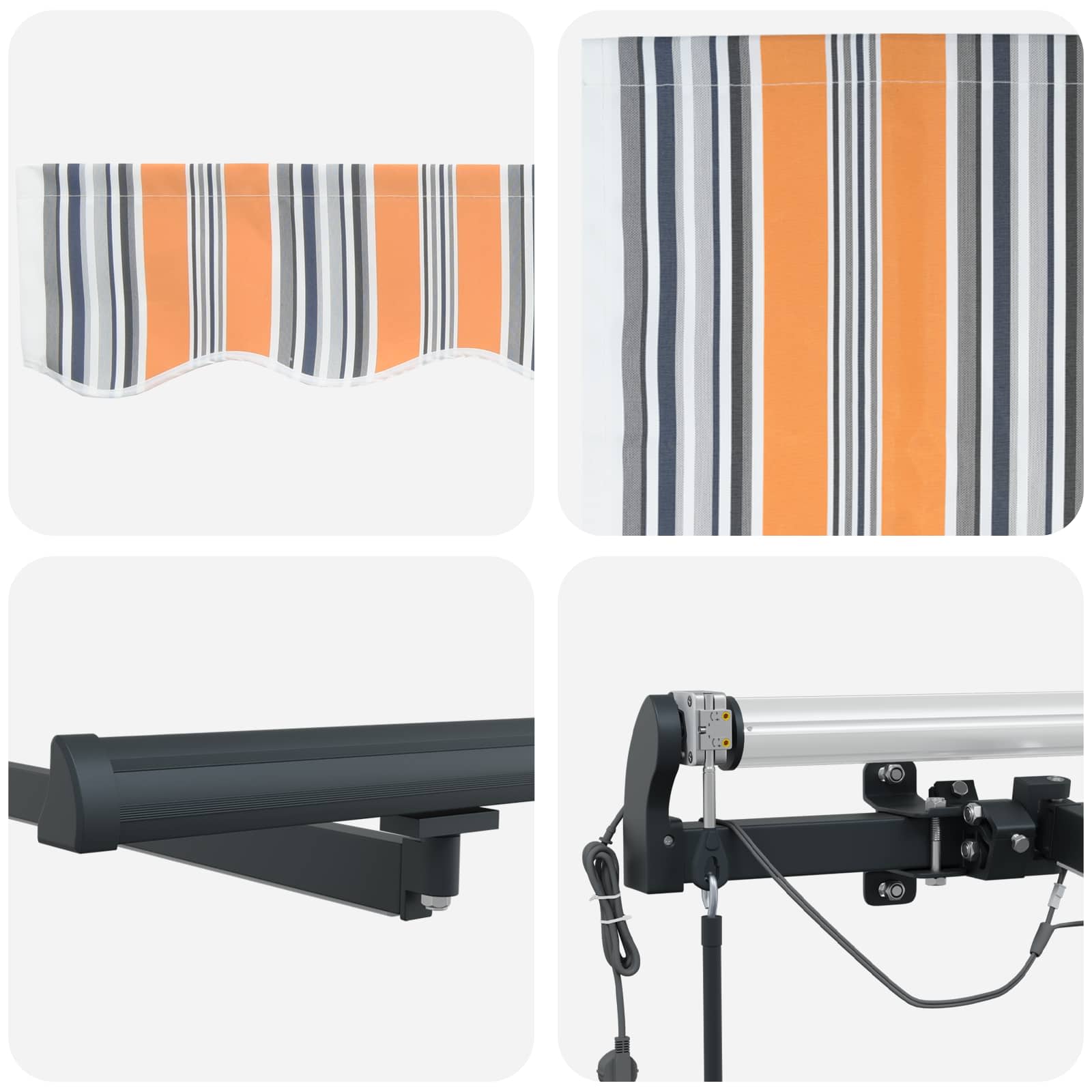 Plátno pro markýzu s Vícebarevný 600 × 300 cm Polyester - obrázek 10
